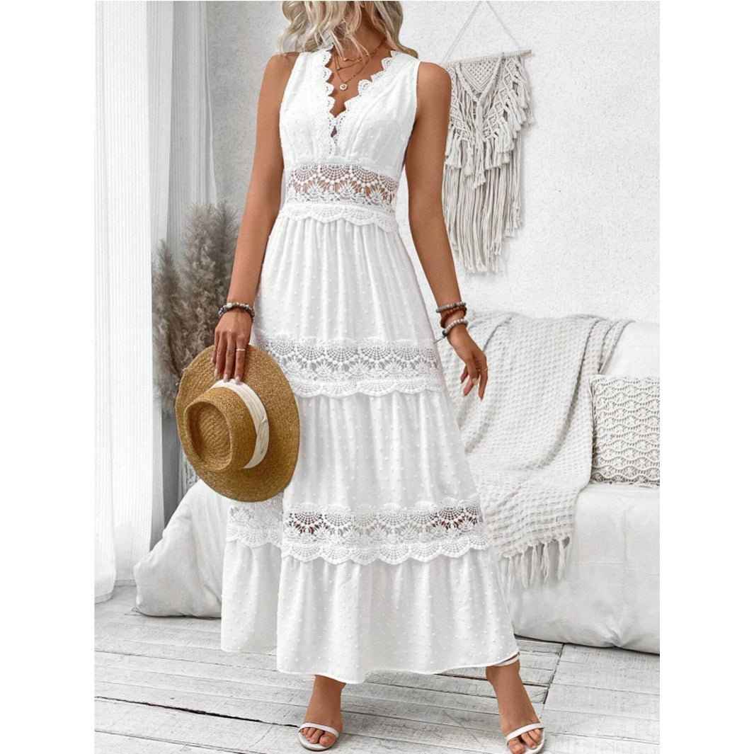 Myraline® | Robe Longue en Dentelle Style Bohème Chic