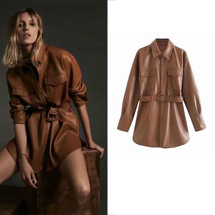 Nora® | Blouson Faux Cuir Chic - parlezmode.com