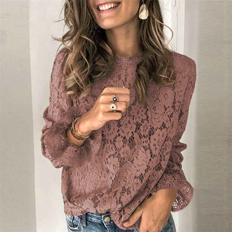 Althéora® | Blouse Dentelle Transparente Élégance Bohème