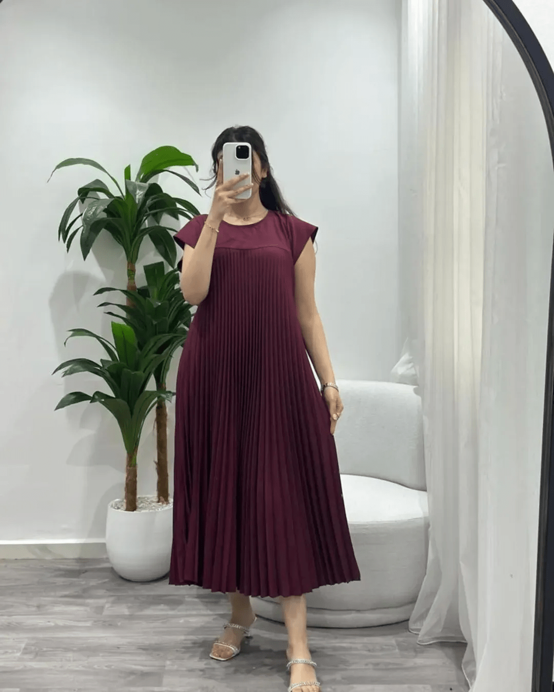 Elévara® | Robe Longue Plissée Sans Manches Élégance d’Été - parlezmode.com