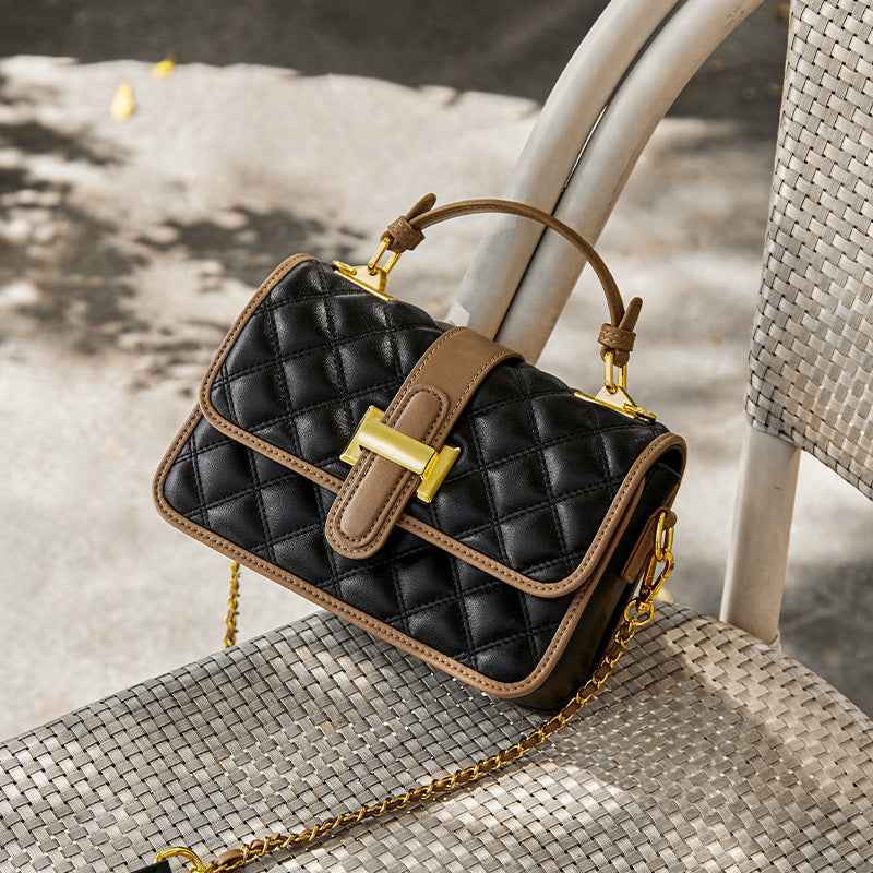 Sac bandoulière en cuir véritable – élégance d’automne et luxe accessible