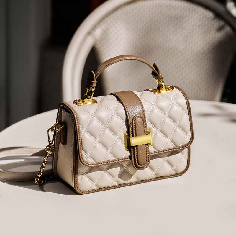 Sac bandoulière en cuir véritable – élégance d’automne et luxe accessible