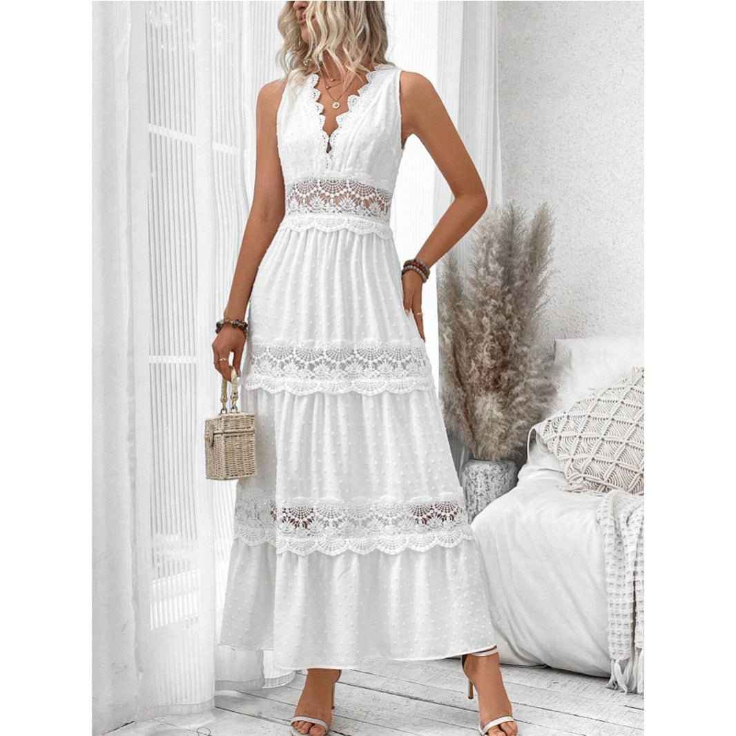 Myraline® | Robe Longue en Dentelle Style Bohème Chic