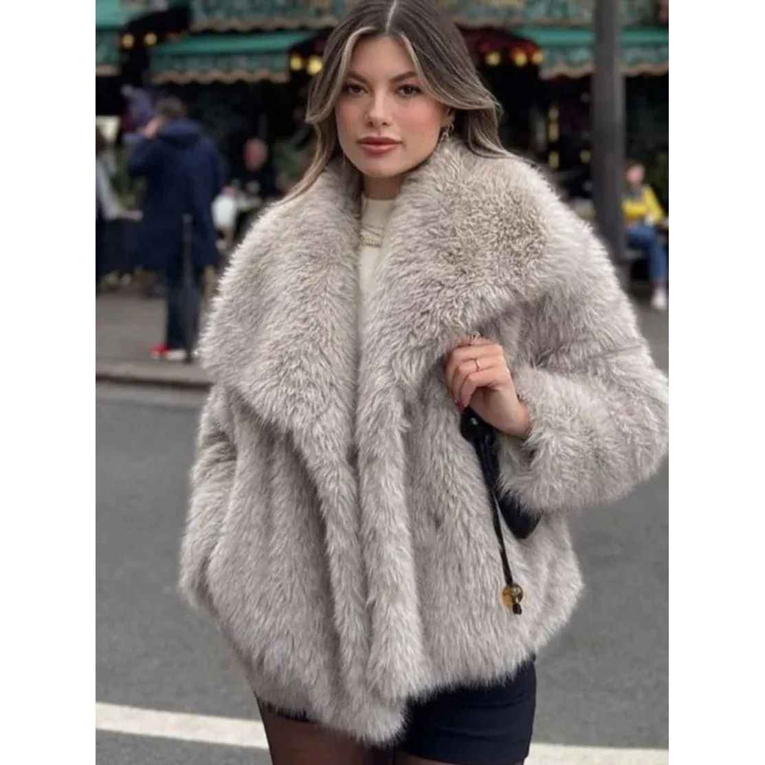 Sofie® | Veste en Fausse Fourrure de Luxe avec Col à Revers