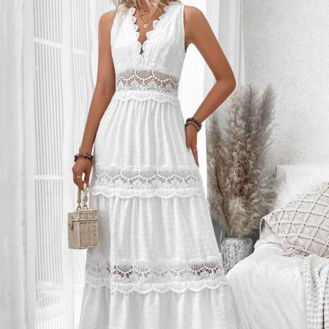 Myraline® | Robe Longue en Dentelle Style Bohème Chic