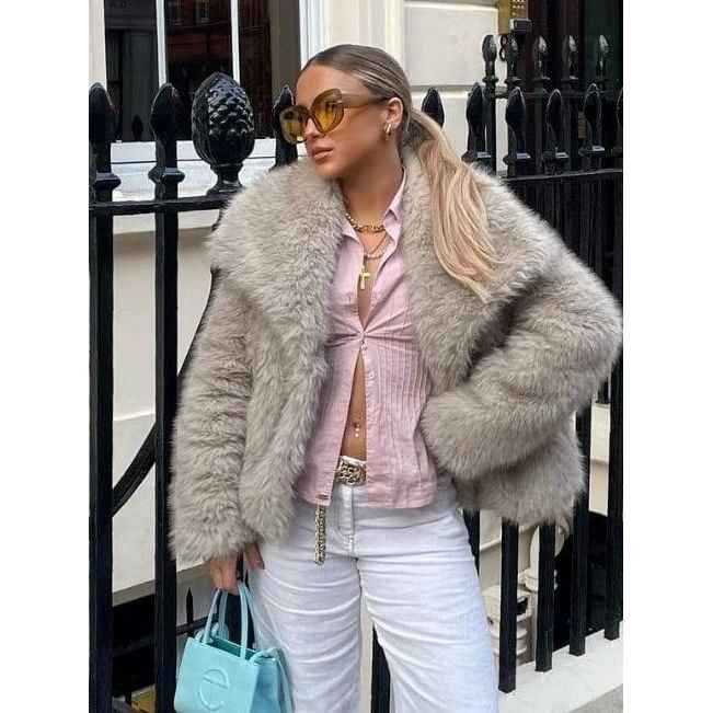 Sofie® | Veste en Fausse Fourrure de Luxe avec Col à Revers