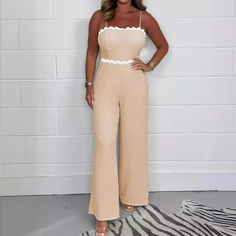 Noemys® | Combinaison Bustier Élégante à Jambes Larges