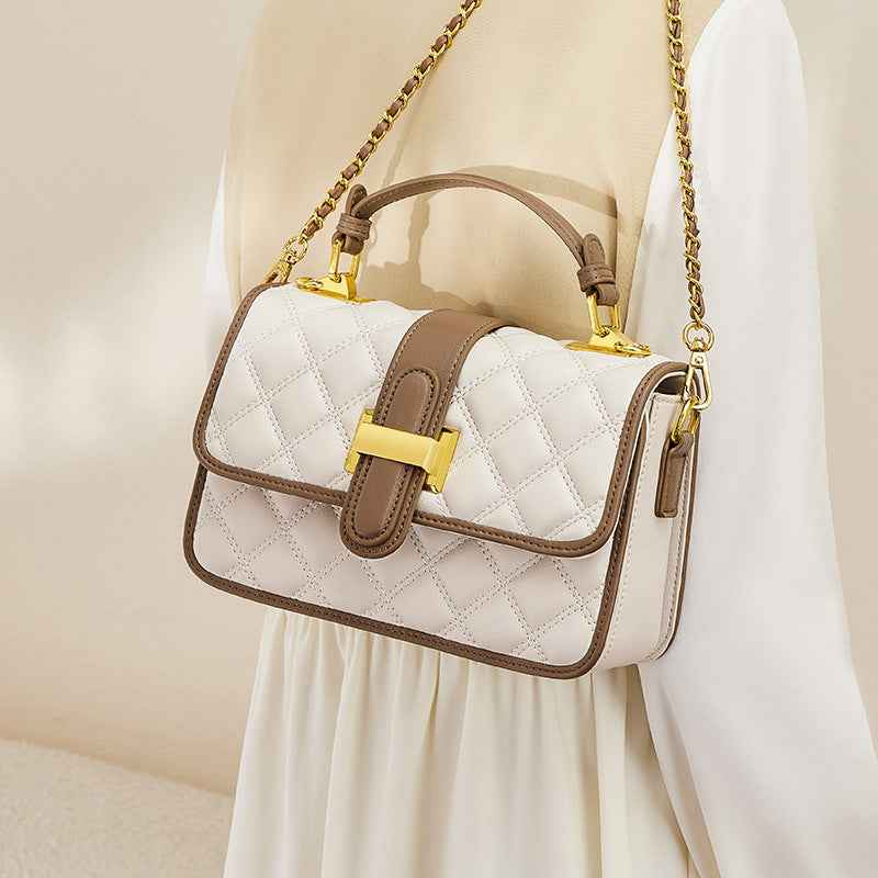 Sac bandoulière en cuir véritable – élégance d’automne et luxe accessible
