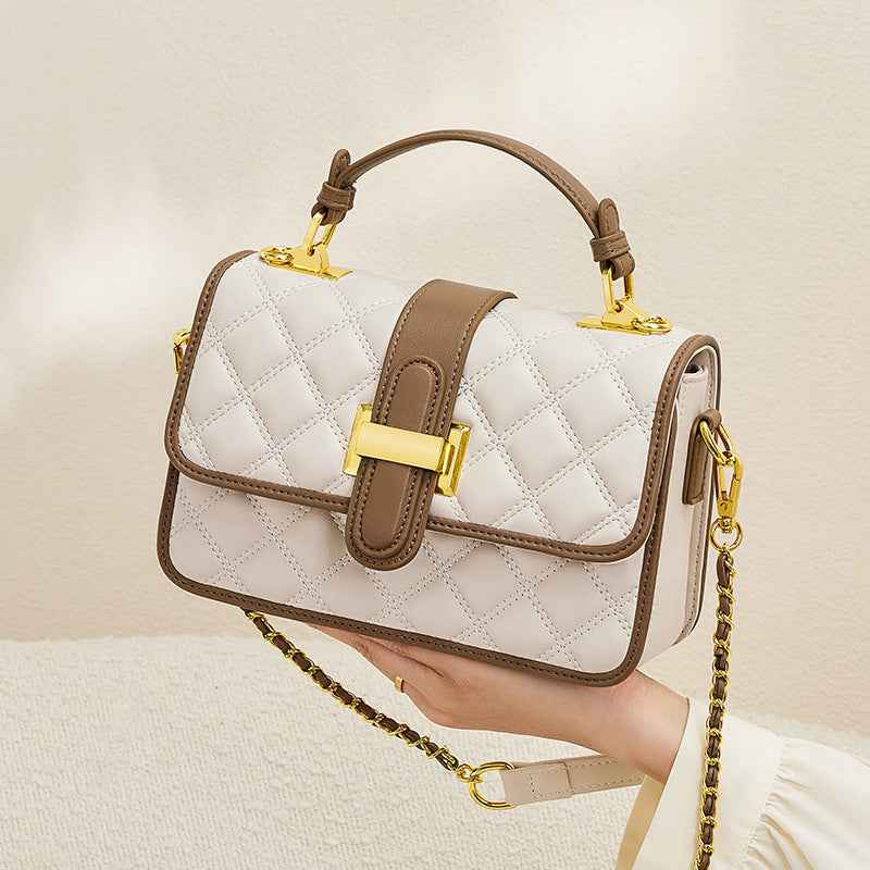 Sac bandoulière en cuir véritable – élégance d’automne et luxe accessible