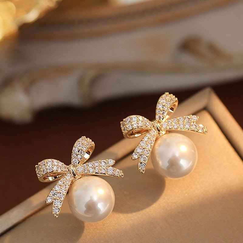 Bow Fashion Personality Ear Stud Women