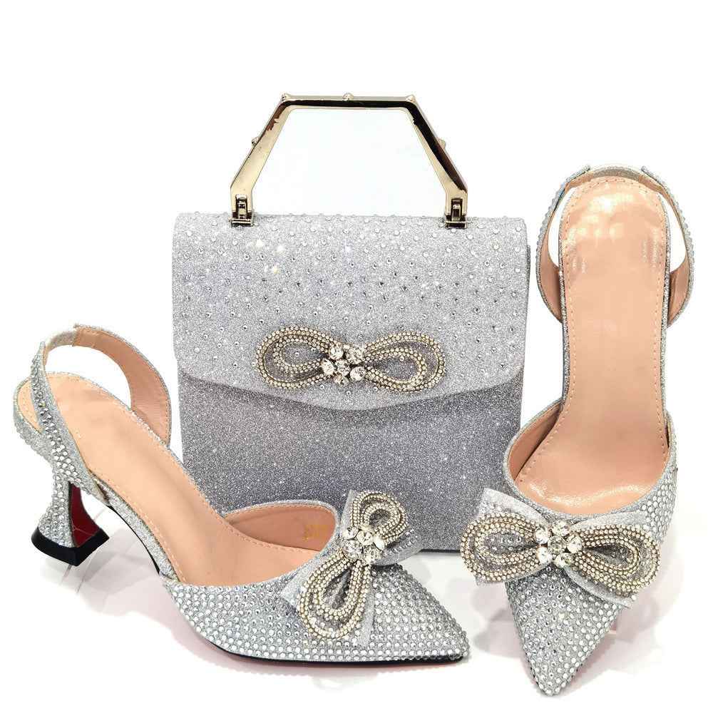 Ensemble femme – escarpins élégants et sac cabas assorti