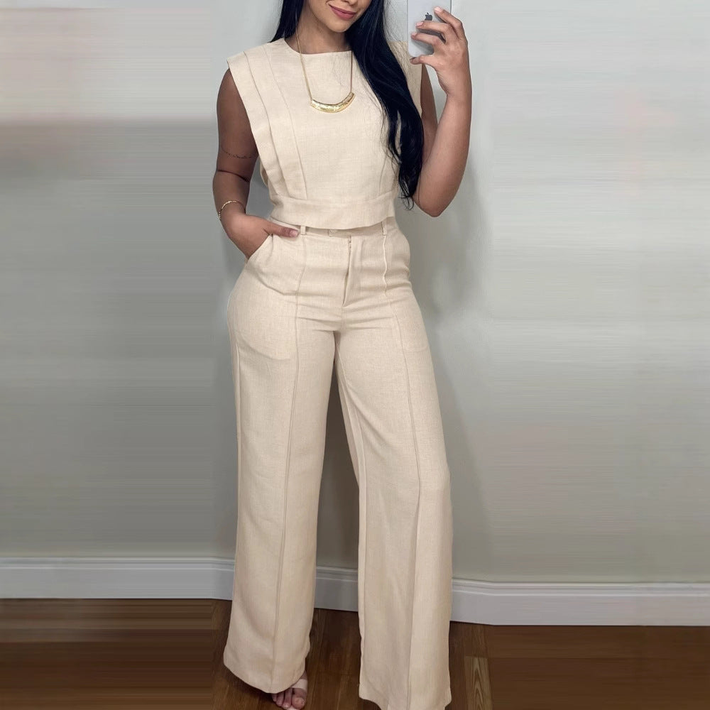 Lureysa® | Ensemble Débardeur Épuré et Pantalon Tailleur Élégant
