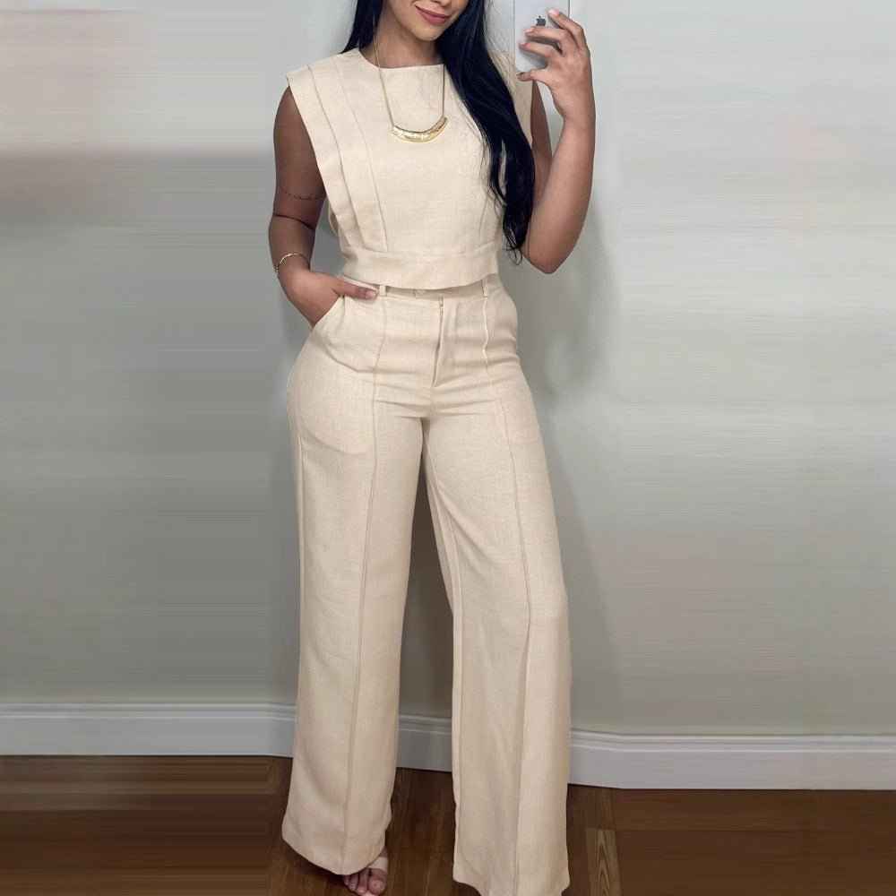 Lureysa® | Ensemble Débardeur Épuré et Pantalon Tailleur Élégant