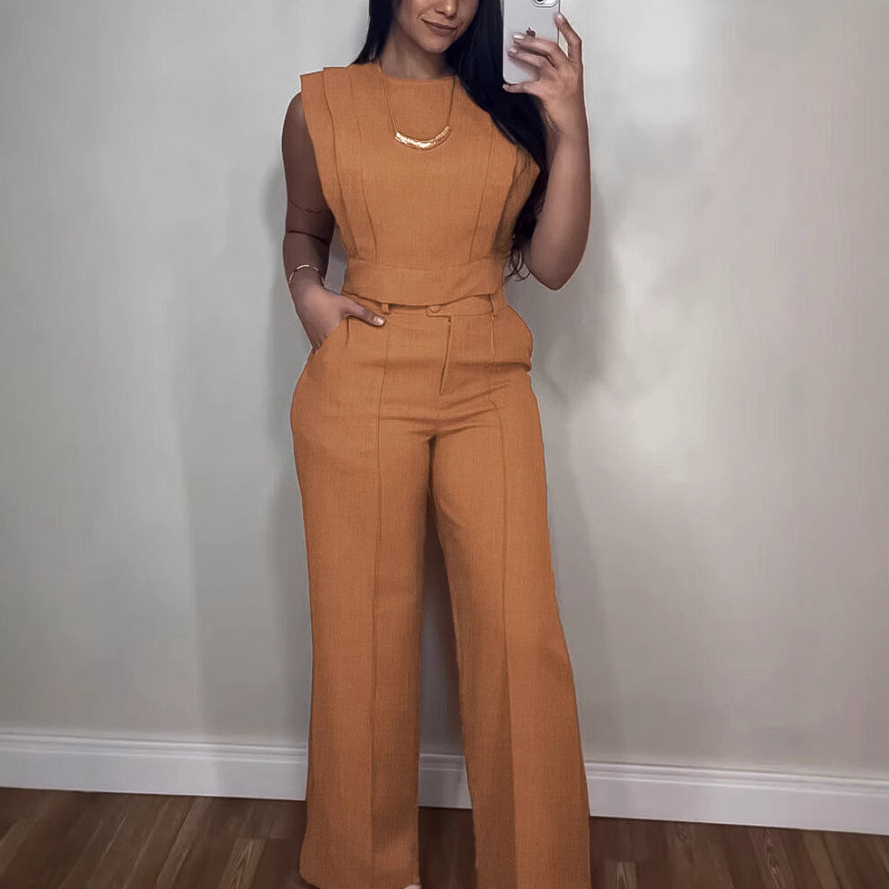 Lureysa® | Ensemble Débardeur Épuré et Pantalon Tailleur Élégant