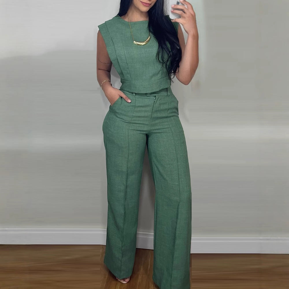 Lureysa® | Ensemble Débardeur Épuré et Pantalon Tailleur Élégant
