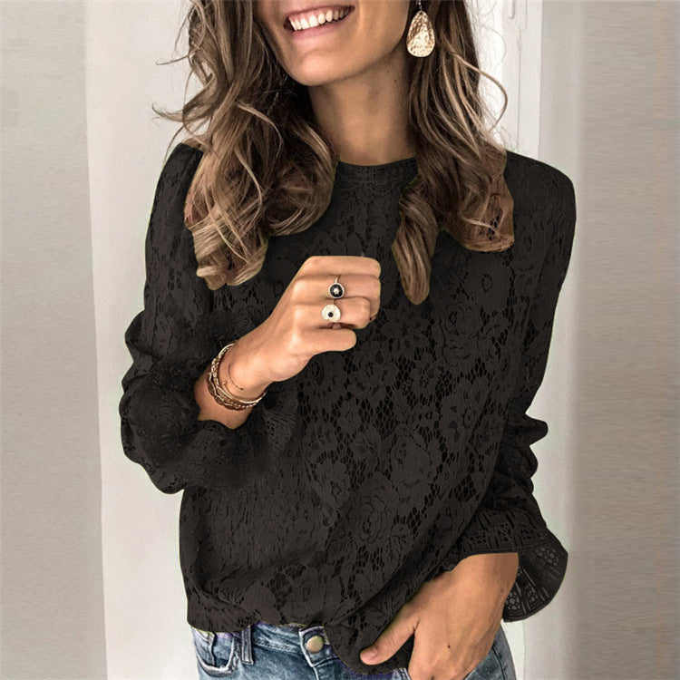 Althéora® | Blouse Dentelle Transparente Élégance Bohème