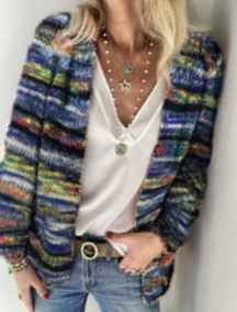 Cardigan en maille fine – Veste légère et ample pour femme