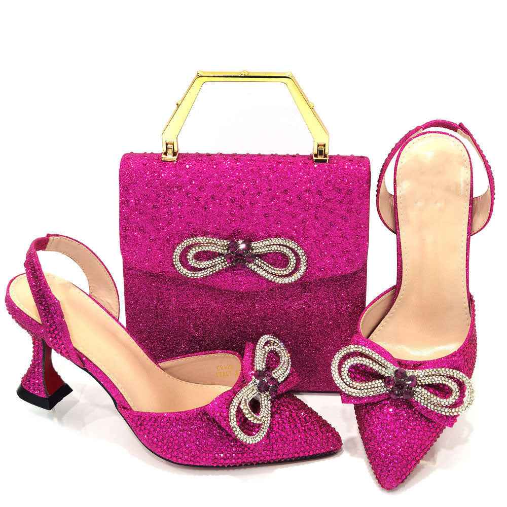 Ensemble femme – escarpins élégants et sac cabas assorti