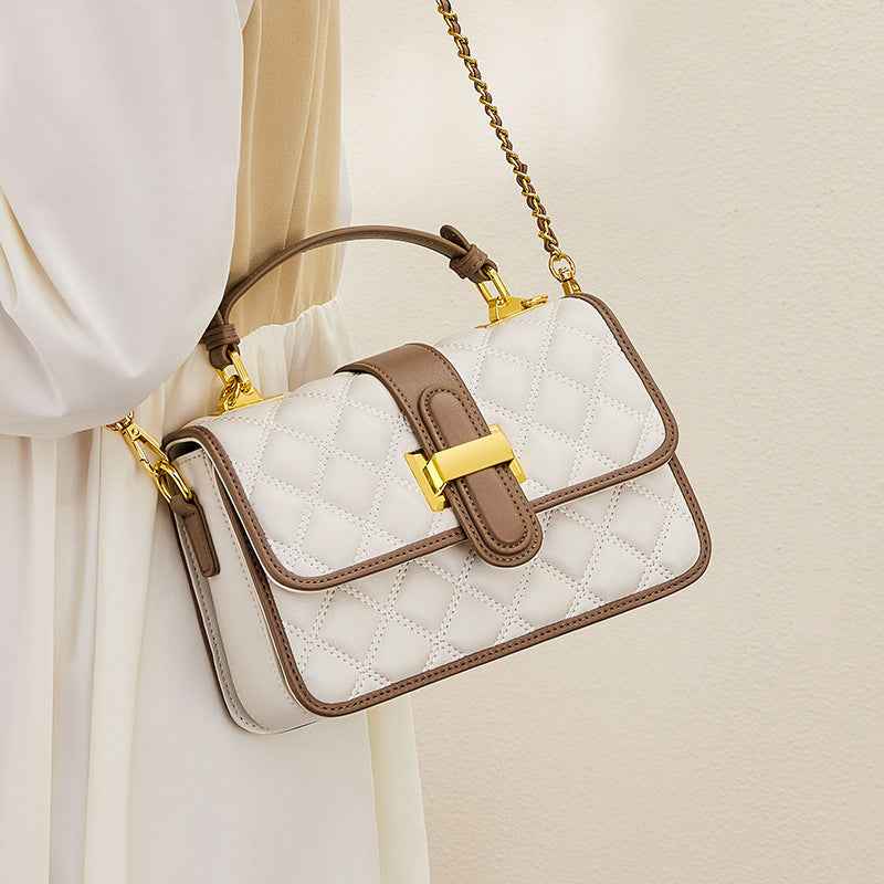 Sac bandoulière en cuir véritable – élégance d’automne et luxe accessible