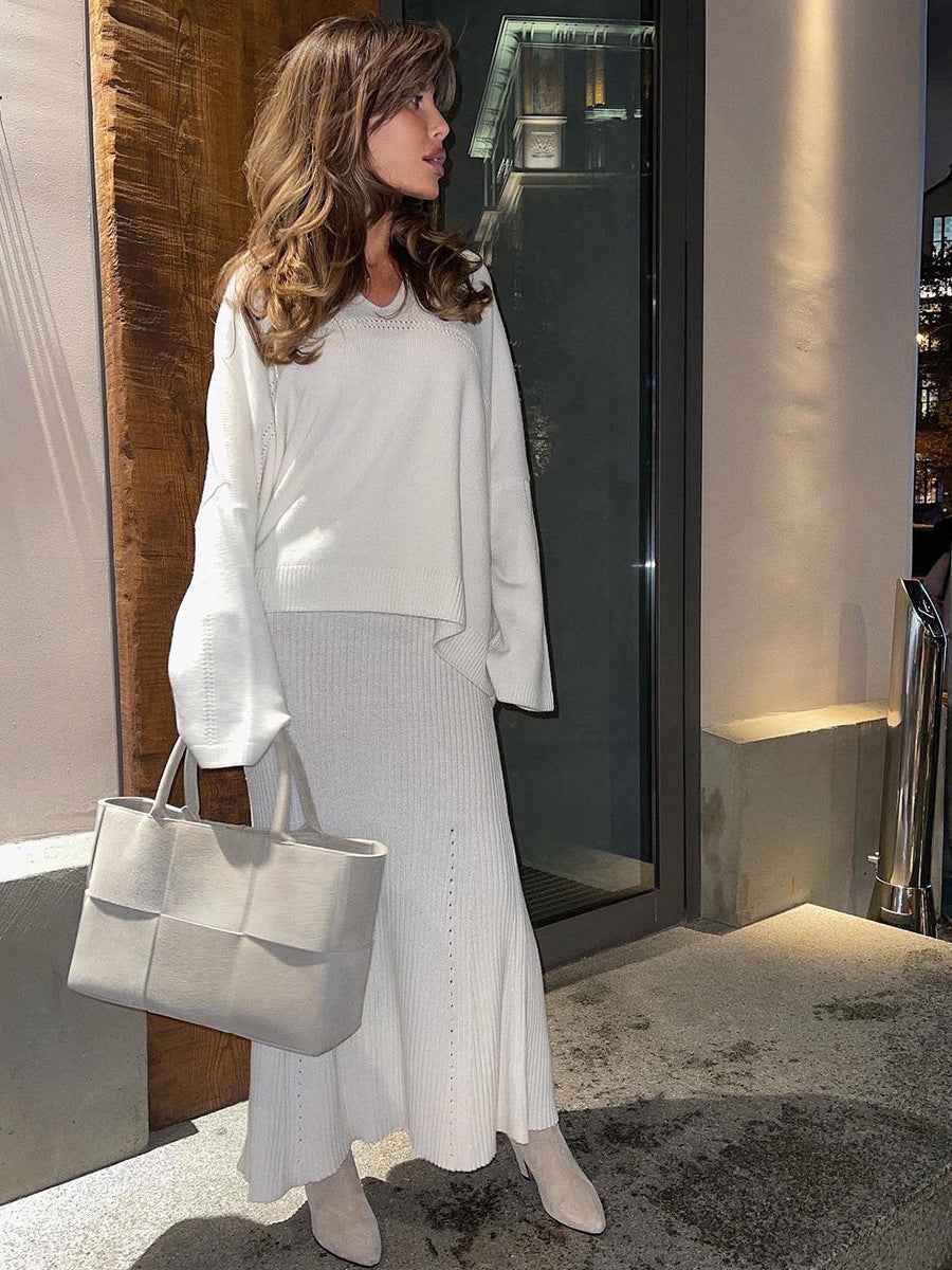 Seraphine® | Robe Chemise Longue Élégante à Manches Longues Cintrée