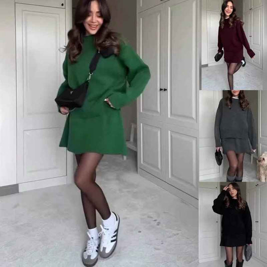 Élégance Réinventée: Portez l'Ensemble Pull et Jupe Tricotée pour un Look Parisien Inégalé avec la Mode Française Boutique de Mode Féminine - parlezmode.com