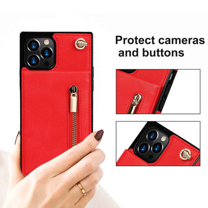 Coque de Téléphone à Fermeture Éclair – Bandoulière Chic