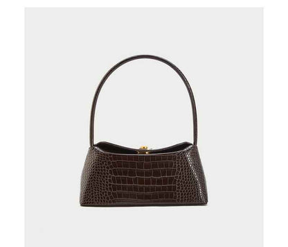 Nouveau sac à bandoulière français en simili-alligator pour femme