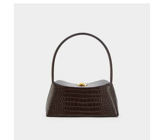 Nouveau sac à bandoulière français en simili-alligator pour femme
