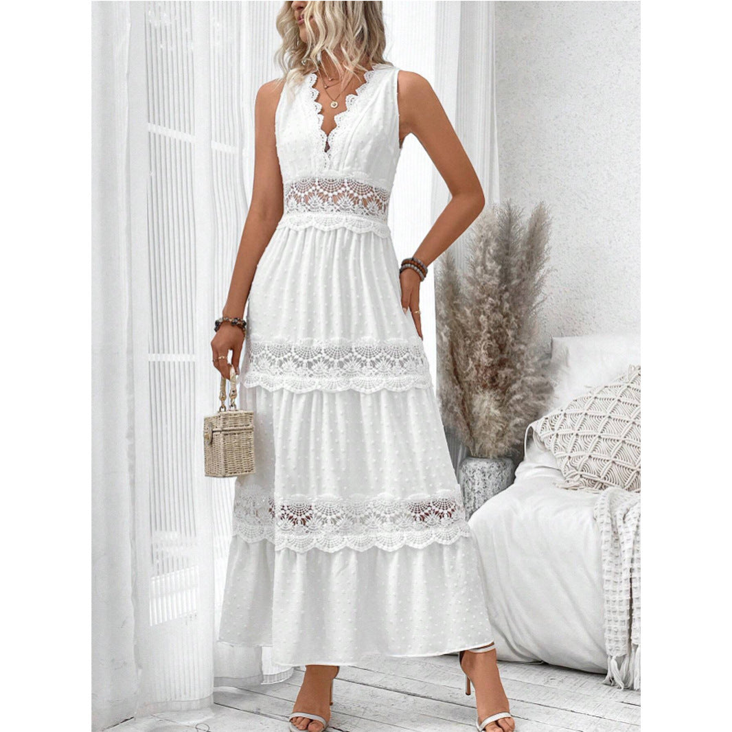 Myraline® | Robe Longue en Dentelle Style Bohème Chic