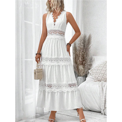 Myraline® | Robe Longue en Dentelle Style Bohème Chic