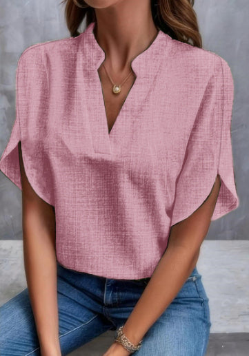 Élysane® | Haut Chiffon V Col Raffiné d’Été