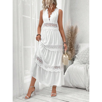 Myraline® | Robe Longue en Dentelle Style Bohème Chic