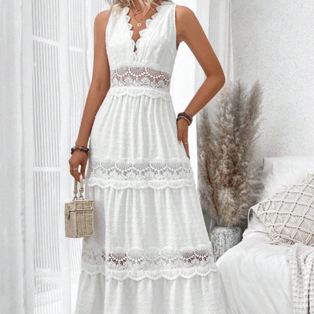 Myraline® | Robe Longue en Dentelle Style Bohème Chic
