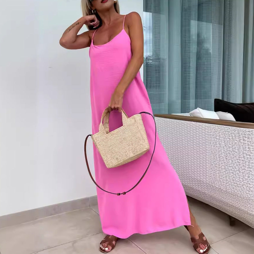 Soléana® | Robe Longue Évasée à Bretelles