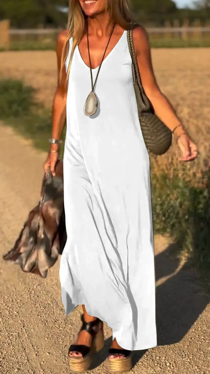 Sereluna® | Robe Longue à Bretelles Style Décontracté Chic