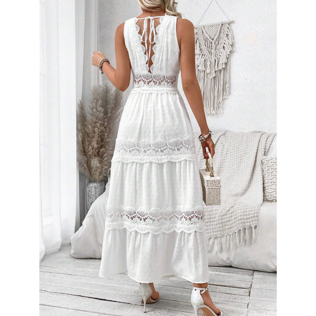 Myraline® | Robe Longue en Dentelle Style Bohème Chic
