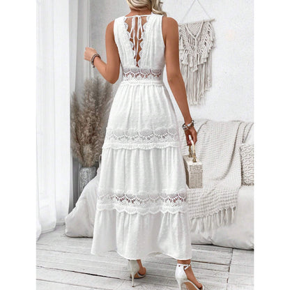 Myraline® | Robe Longue en Dentelle Style Bohème Chic