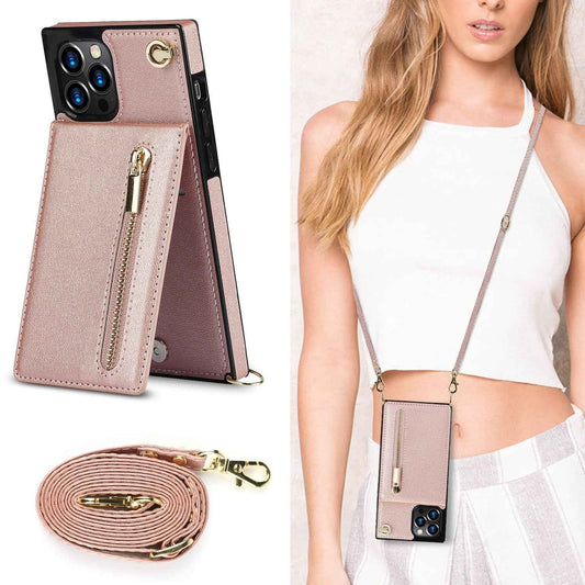 Coque de Téléphone à Fermeture Éclair – Bandoulière Chic
