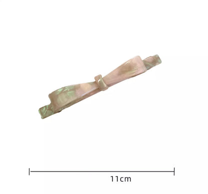 Vertical Bow Simple Hair Clip Women - parlezmode.com
