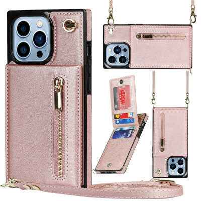 Coque de Téléphone à Fermeture Éclair – Bandoulière Chic