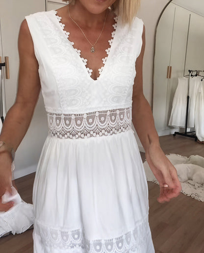 Myraline® | Robe Longue en Dentelle Style Bohème Chic