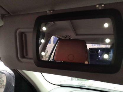 Rétroviseur cosmétique à LED pour voiture avec pare-soleil