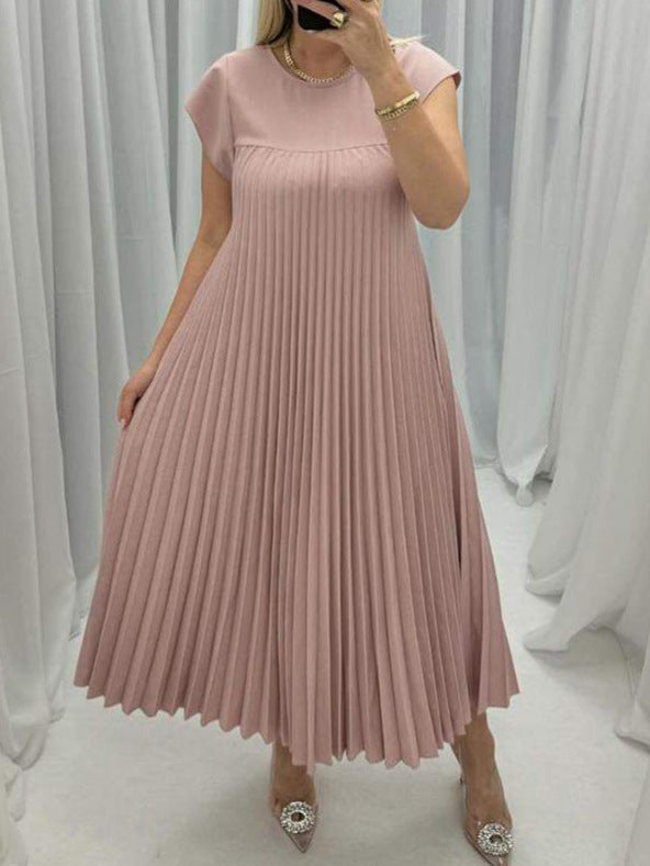 Elévara® | Robe Longue Plissée Sans Manches Élégance d’Été