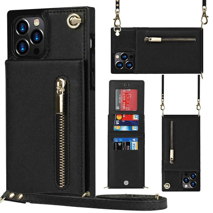 Coque de Téléphone à Fermeture Éclair – Bandoulière Chic