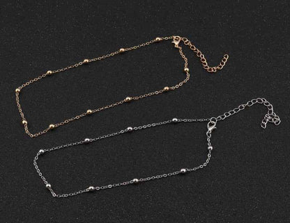 Fashion Gold Plated Big Golden Ball Chain Ladies Necklace