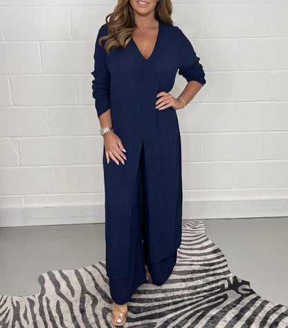 Lunavera® | Ensemble Deux Pièces Long Minimaliste Chic