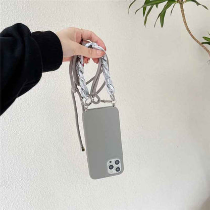 Chain Mobile Phone Case 3 In 1 Cross-body Wrist Strap