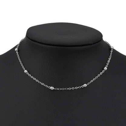 Fashion Gold Plated Big Golden Ball Chain Ladies Necklace