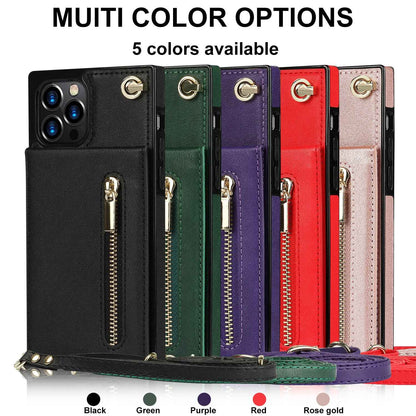 Coque de Téléphone à Fermeture Éclair – Bandoulière Chic