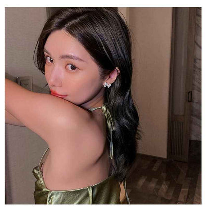 Fashion Personality Sense Bow Stud Earrings Women